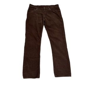 Polo Ralph Lauren Pants Men 36x32 Brown Corduroy Cords Chino Hampton Boho Casual